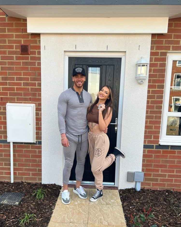 Abigail Rawlings with her boyfriend, David Aboro Fitzpatrick, after they reunited and bought a new house.