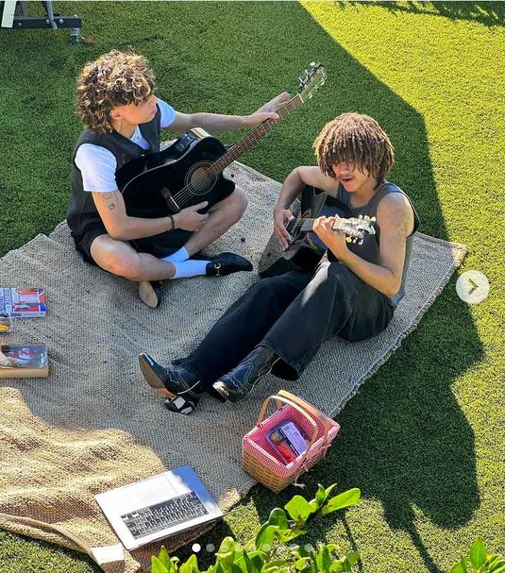 California-based TikTok star, Larri Merritt 'Larray', with his younger brother, Jaden.