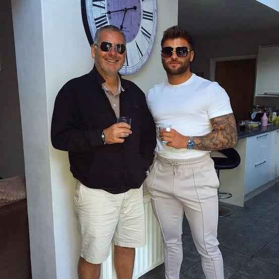 Jake Cornish with his lookalike dad, Mark.