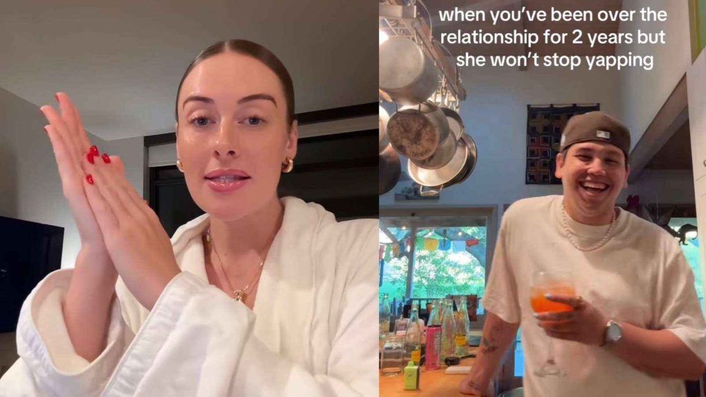 Image - Brooke Schofield, side by side with her ex-boyfriend, Clinton Kane. (Source: Brooke, Clinton Kane / TikTok). 