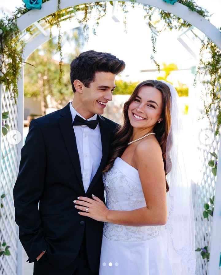 Image - Pierson Wodzynski with her boyfriend, Brent Rivera, got married; from their February 2021 wedding vlog. (Source: @brentrivera / Instagram). 