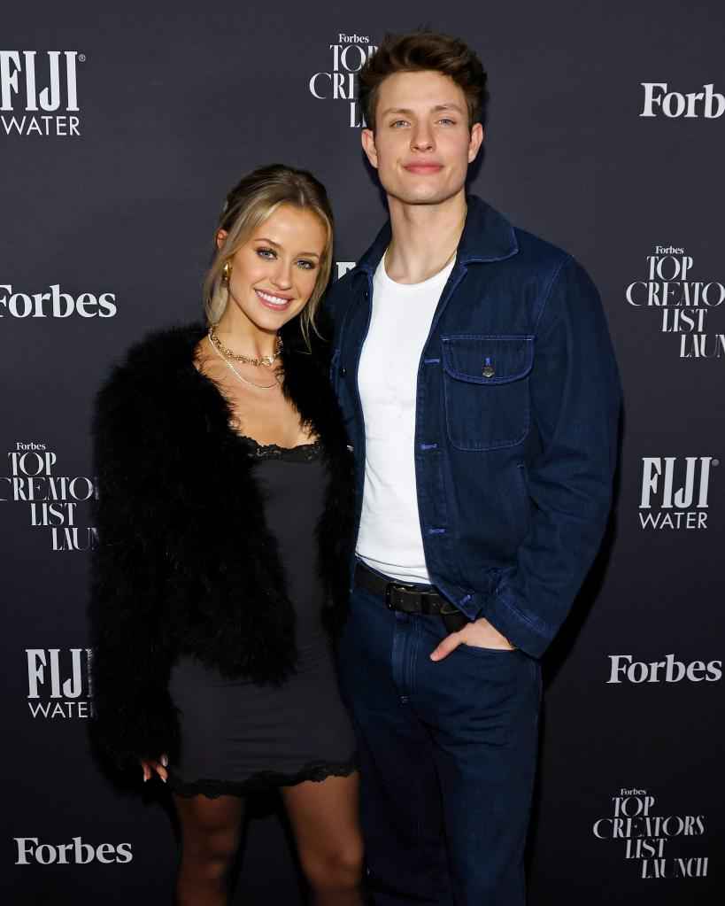 Image - Brooke Schofield with her ex-boyfriend, Matt Rife, on red carpet event. (Source: Brooke, Matt Rife / Instagram). 