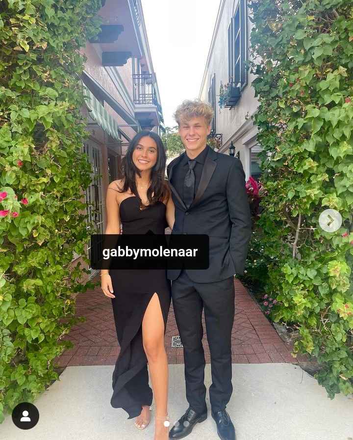 Image - Haven Lough with his girlfriend, Gabby Molenaar, in their post-prom photoshoot. 