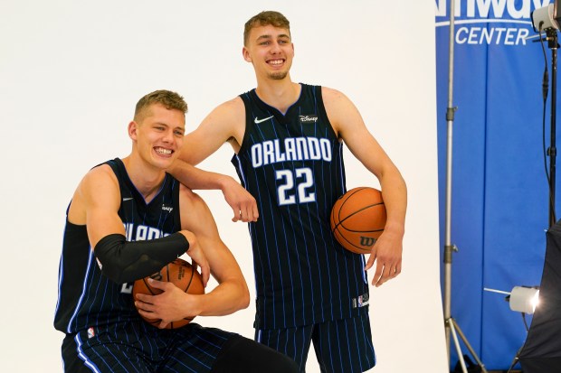 Image - Franz Wagner in a photo with his older brother, Moritz Wagner. 