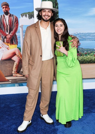 Image - Xolo Maridueña in a red carpet photo with his younger sister, Oshun Ramirez. 