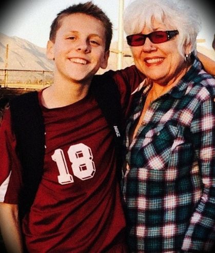 Image - Young Jacob Bertrand with his grandmother. 